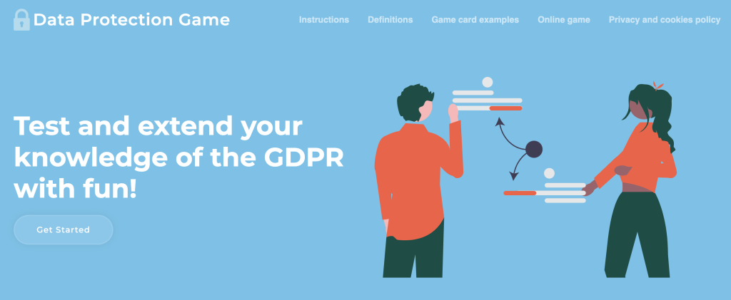 Data Protection Game's website